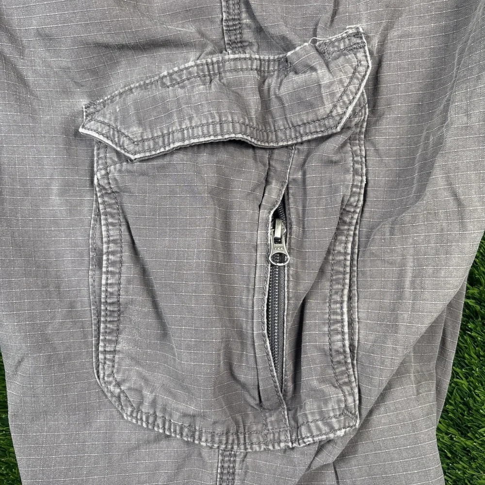 Carhartt Carpenter Mens Cargo Gray 40x30 Relaxed Fit Jeans Pants #14806 Worn